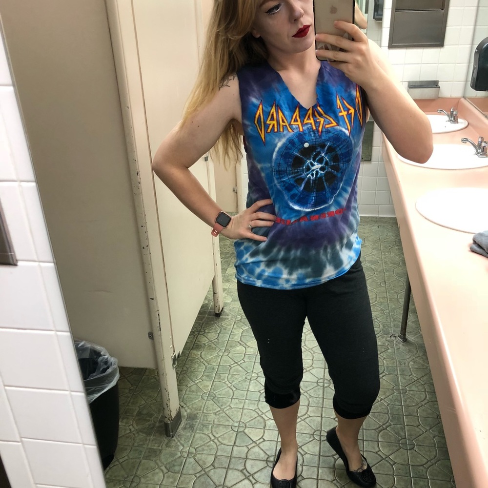 Def Leppard tie dyed rave